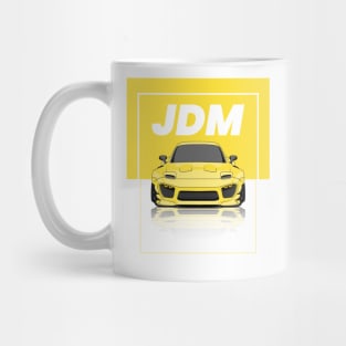 vector illustration of sport car in poster form Mug